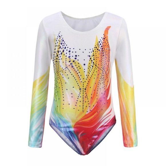 Xmarks Girls Gymnastics Leotards Sparkling Dance Clothes - Picture 1 of 4